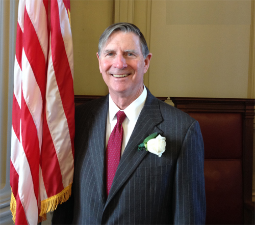 Lisle Baker  at Newton Inauguration, Jan. 1, 2014